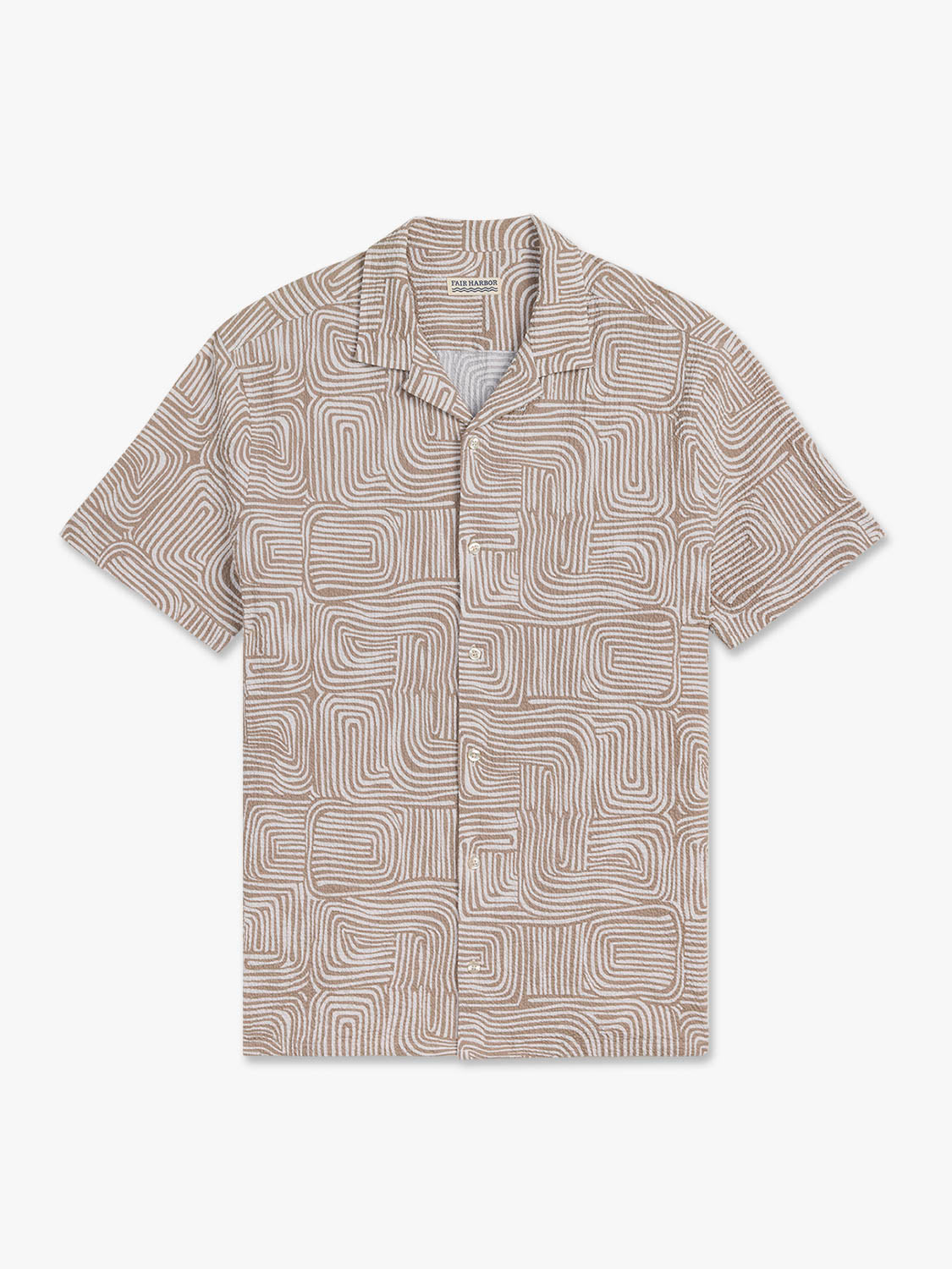Castaway Textured Camp Shirt | Wavy Sands