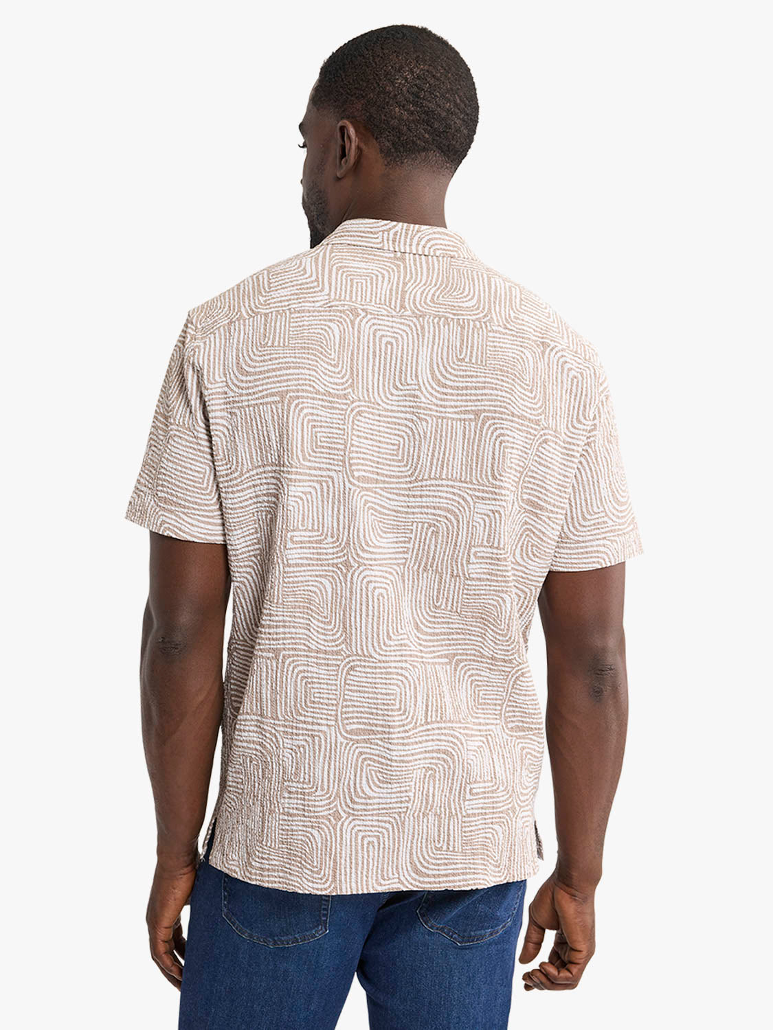 Castaway Textured Camp Shirt | Wavy Sands