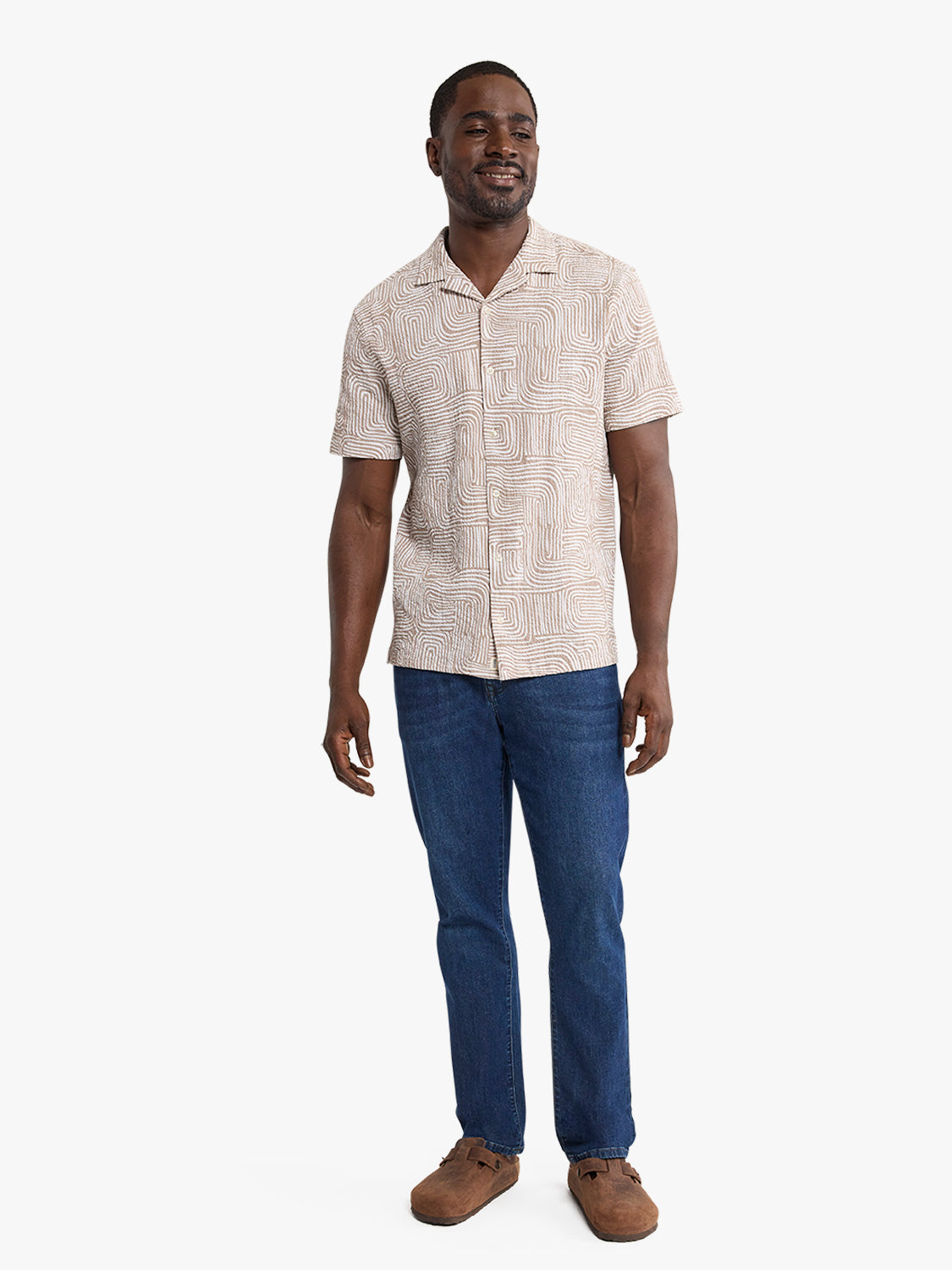 Castaway Textured Camp Shirt | Wavy Sands