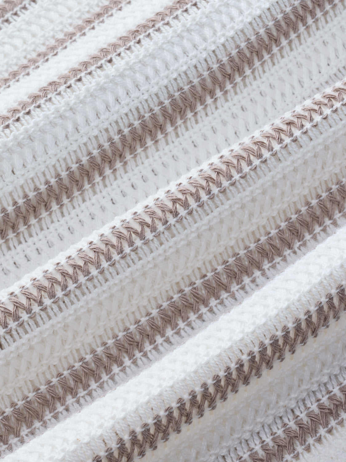 Waveloom Crochet Shirt | Natural Stripe