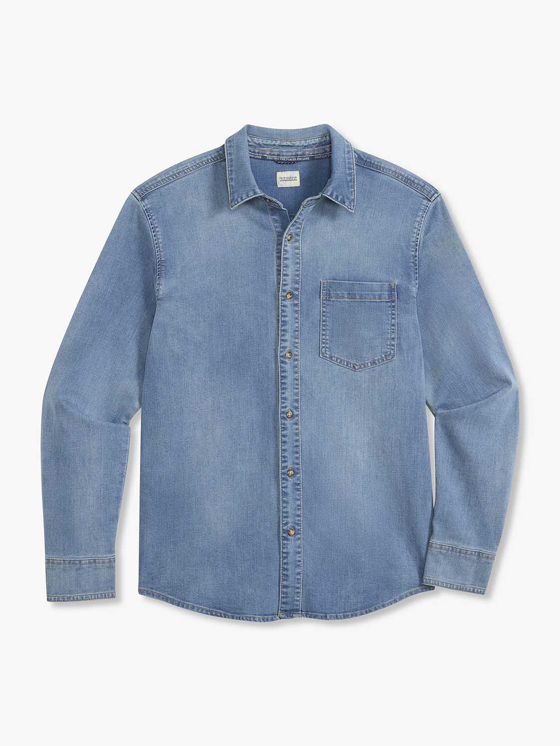 Driftwood Denim Shirt | Medium Denim Wash