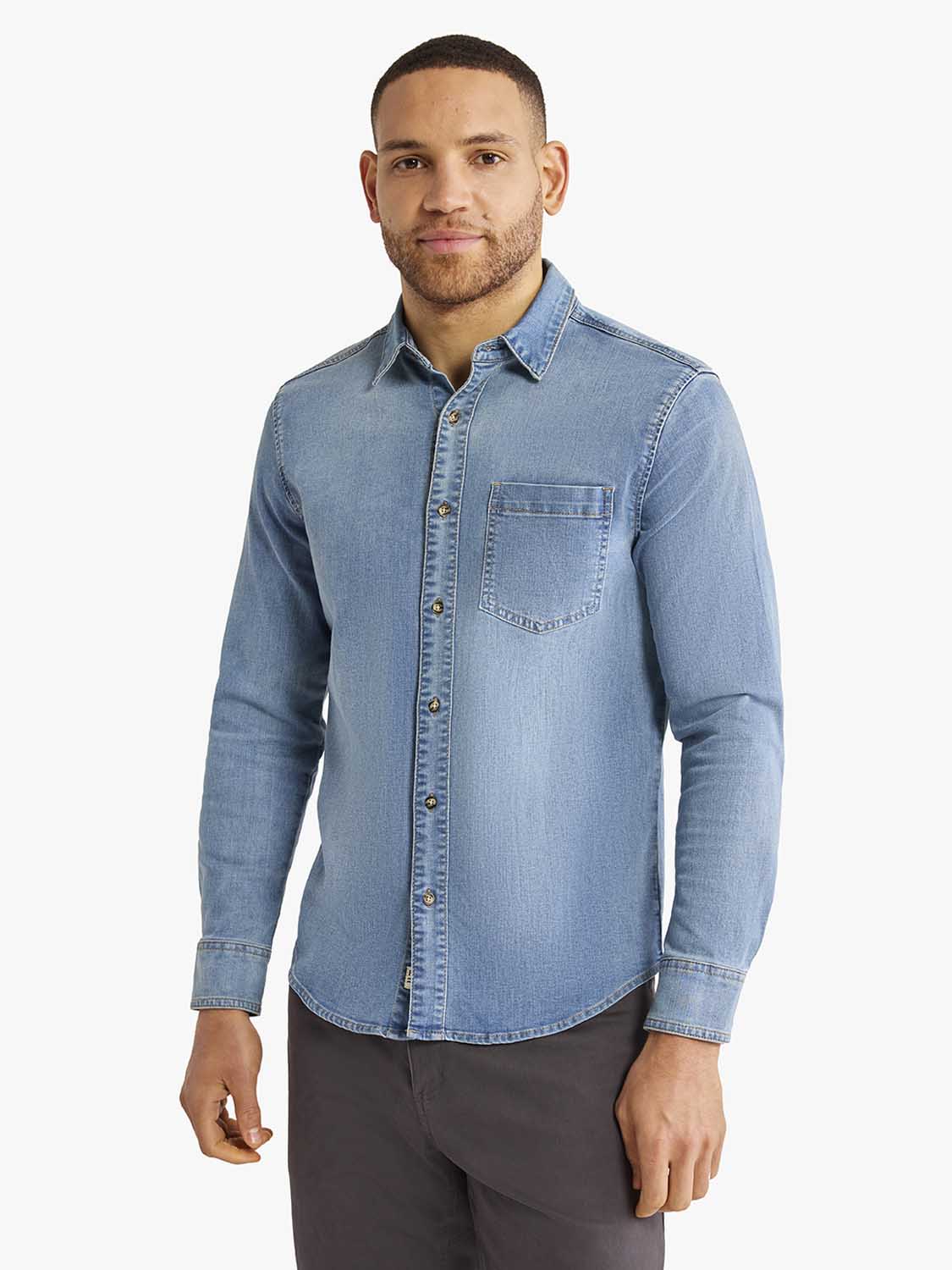 Driftwood Denim Shirt | Medium Denim Wash