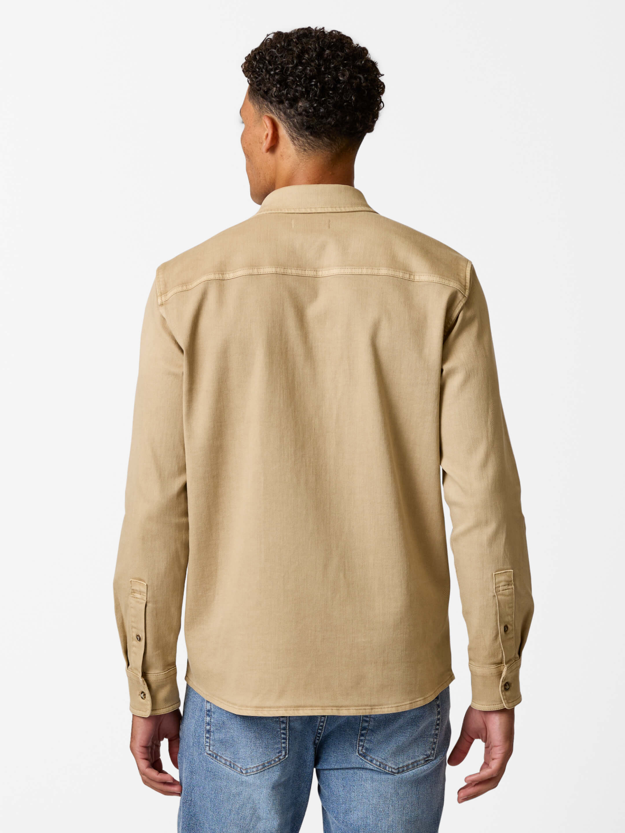 Driftwood Denim Shirt | Khaki Overdye