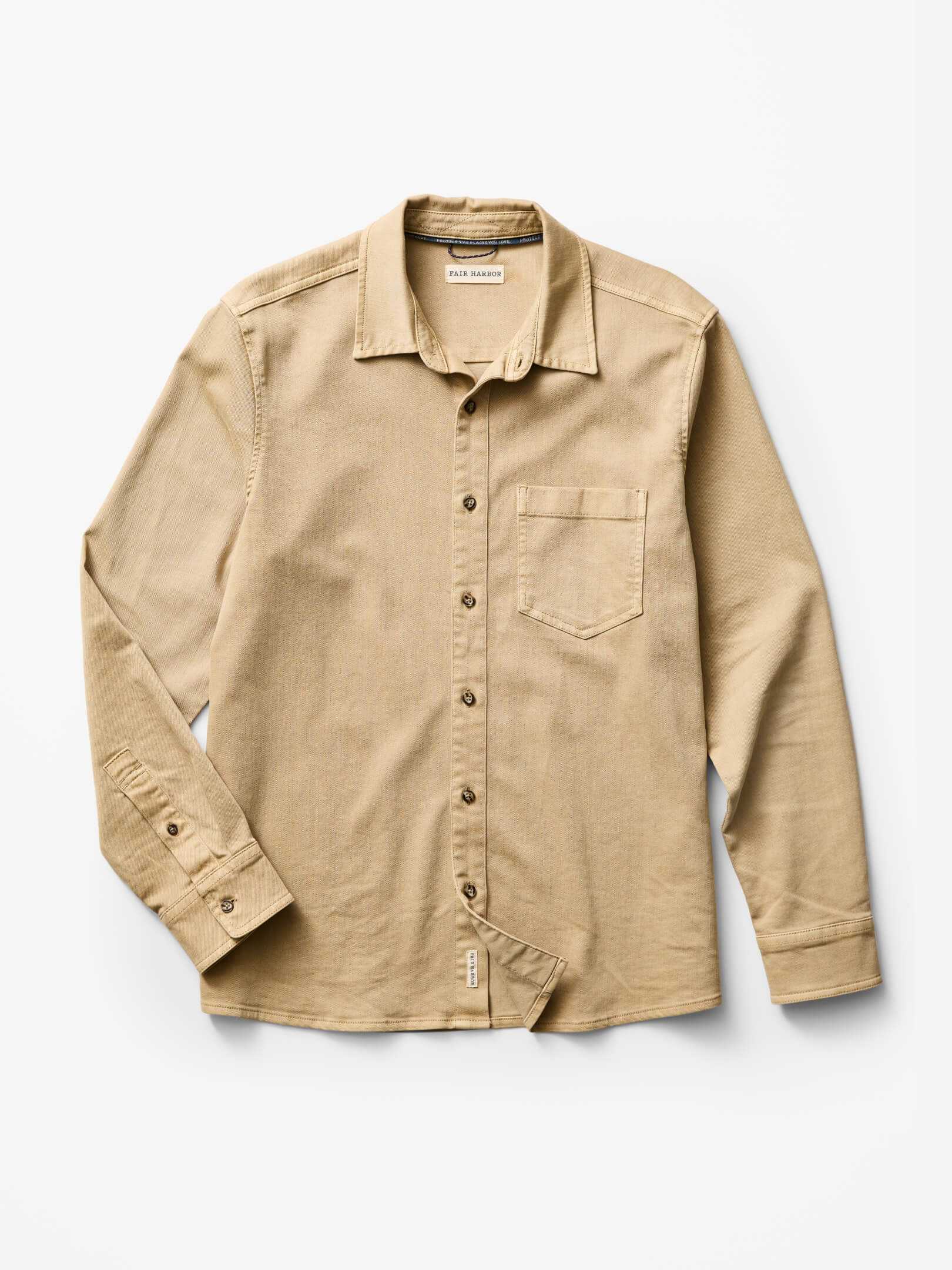 Driftwood Denim Shirt | Khaki Overdye