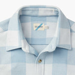 Thumbnail 7 of The Ultra-Stretch Dunewood Flannel | Light Blue Plaid