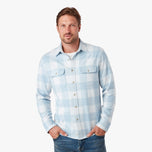 Thumbnail 8 of The Ultra-Stretch Dunewood Flannel | Light Blue Plaid