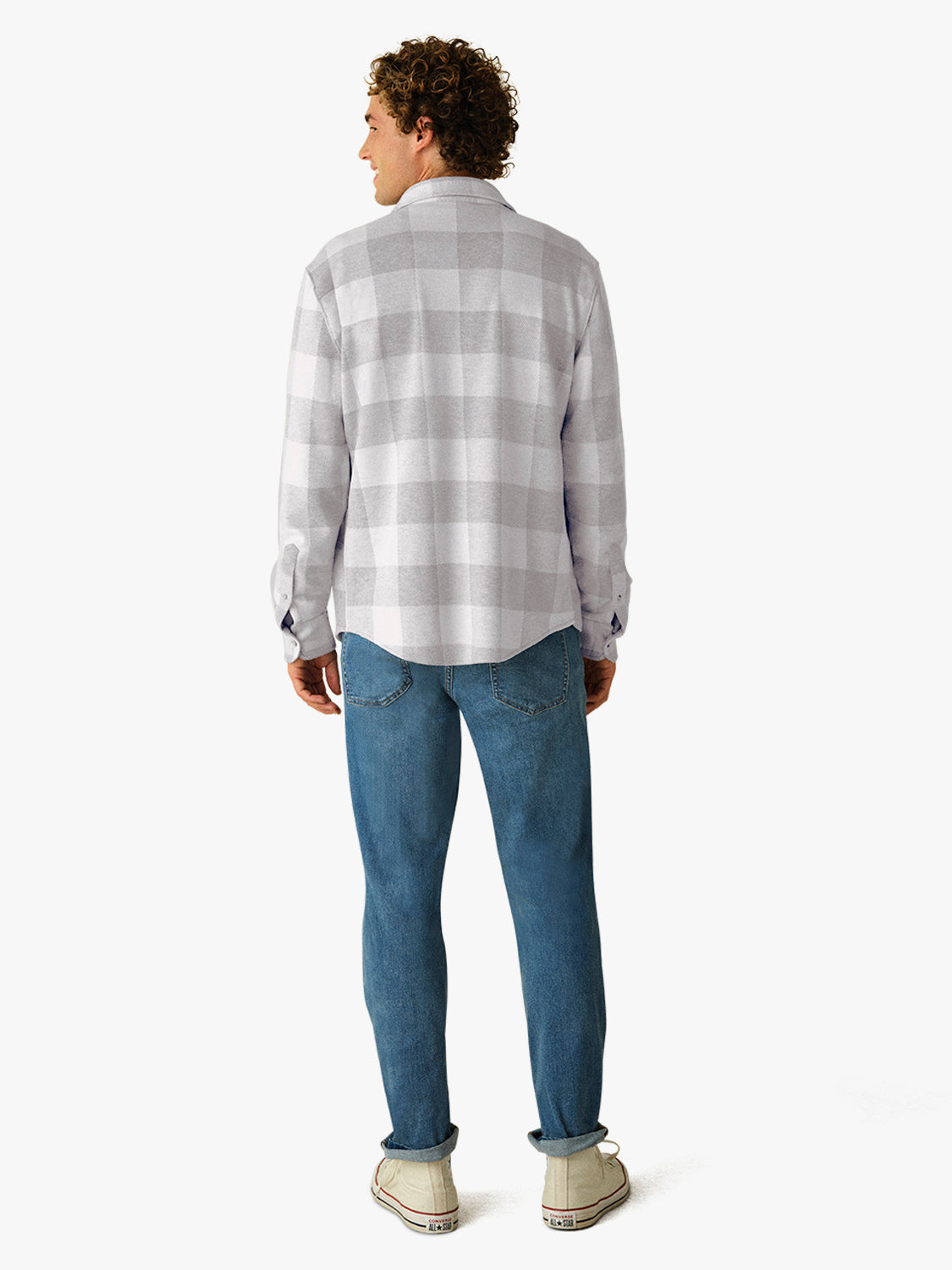 Dunewood Flannel | Heather Grey Buffalo Check