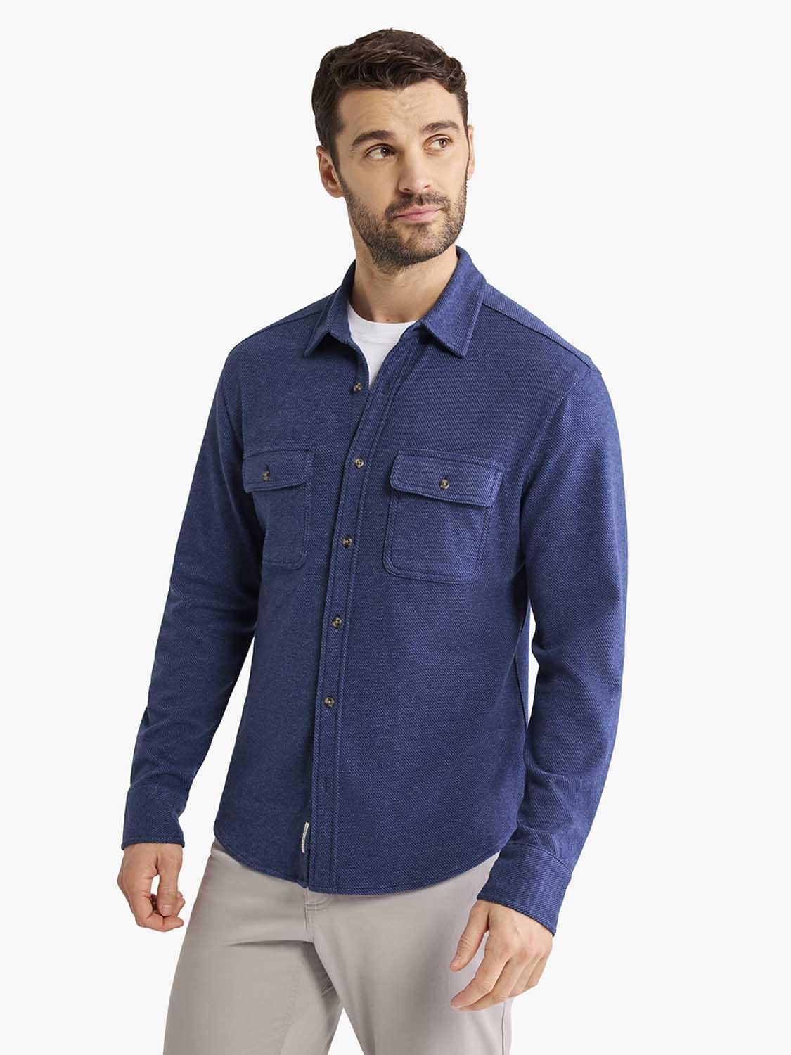 Dunewood Flannel | Navy Twill