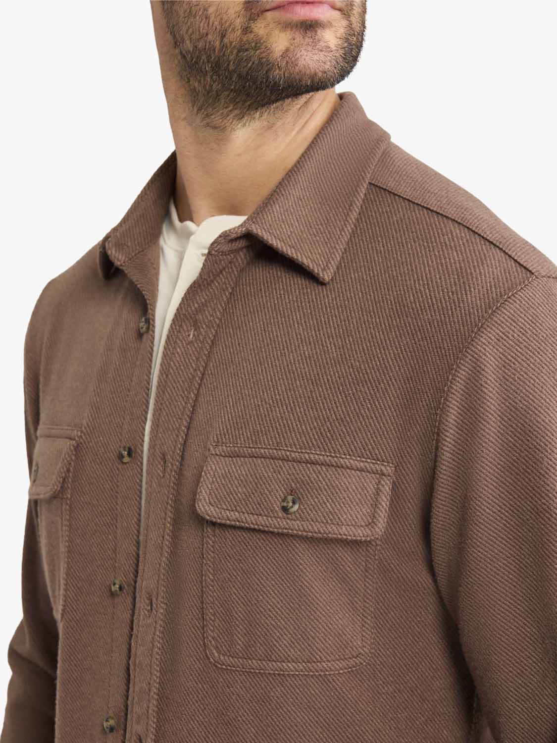 Dunewood Flannel Shirt | Espresso Twill