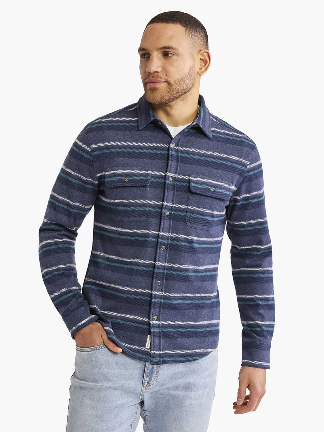 Dunewood Flannel Shirt | Ocean Blanket Stripe