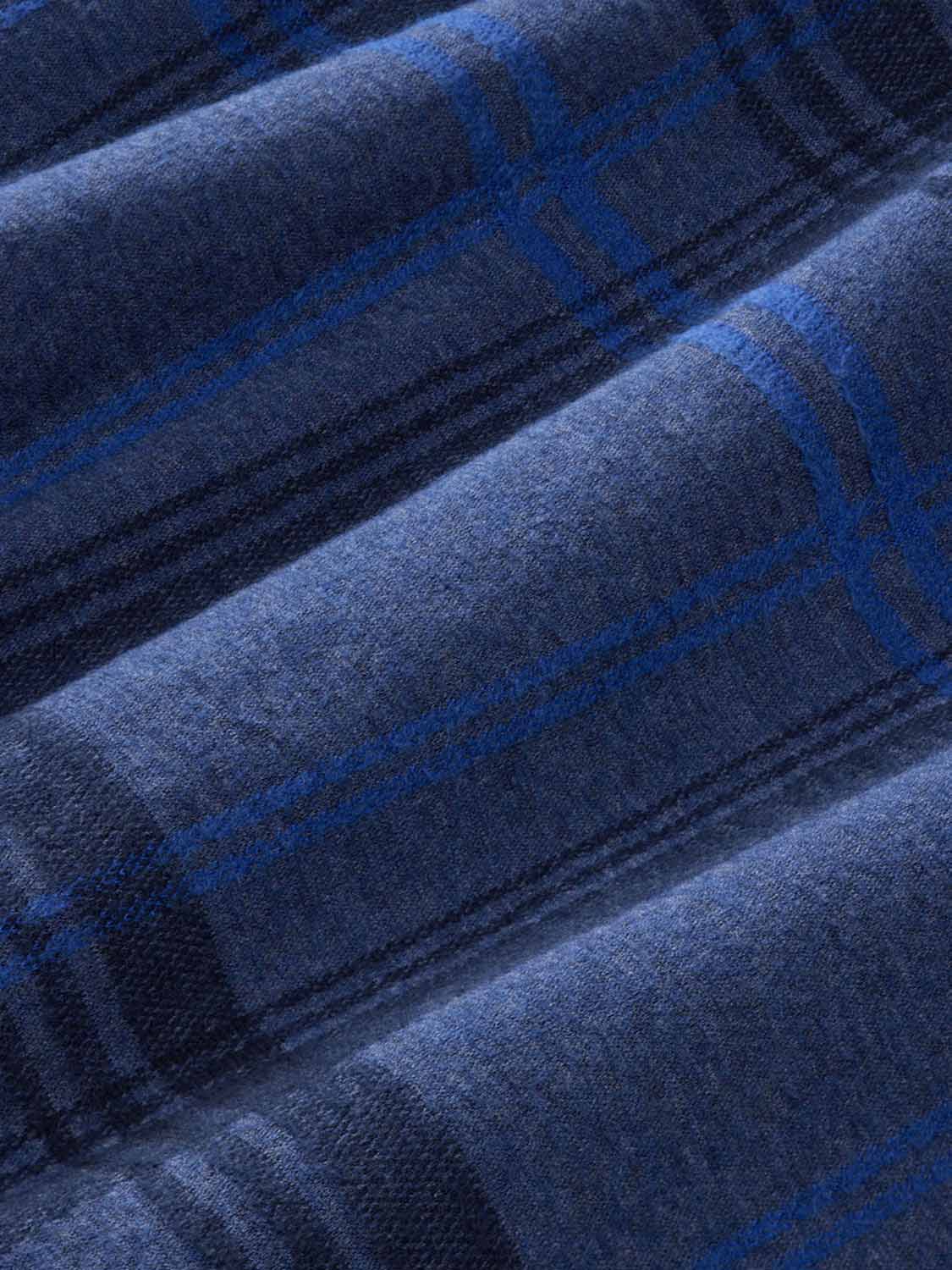 Dunewood Flannel Shirt | Navy Water Plaid