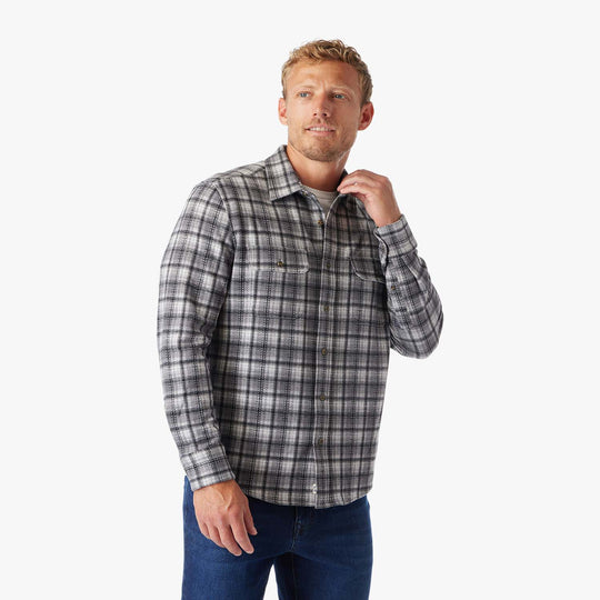 The Ultra-Stretch Dunewood Flannel - charcoal-plaid-dunewood-flannel