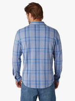 Thumbnail 3 of The Ultra-Stretch Dunewood Flannel | Surf Blue Plaid
