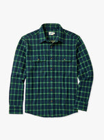 Thumbnail 1 of The Ultra-Stretch Dunewood Flannel | Green Plaid