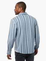 Thumbnail 3 of The Ultra-Stretch Dunewood Flannel | Light Blue Stripes