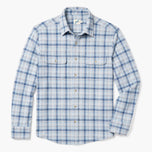 Thumbnail 1 of The Ultra-Stretch Dunewood Flannel - breezy-blue-plaid-dunewood-flannel