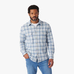 Thumbnail 2 of The Ultra-Stretch Dunewood Flannel - breezy-blue-plaid-dunewood-flannel