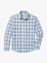 Thumbnail 1 of The Ultra-Stretch Dunewood Flannel | Breezy Blue Plaid