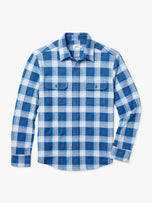 Thumbnail 1 of The Ultra-Stretch Dunewood Flannel | Wave Blue Plaid