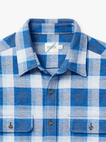 Thumbnail 5 of The Ultra-Stretch Dunewood Flannel | Wave Blue Plaid