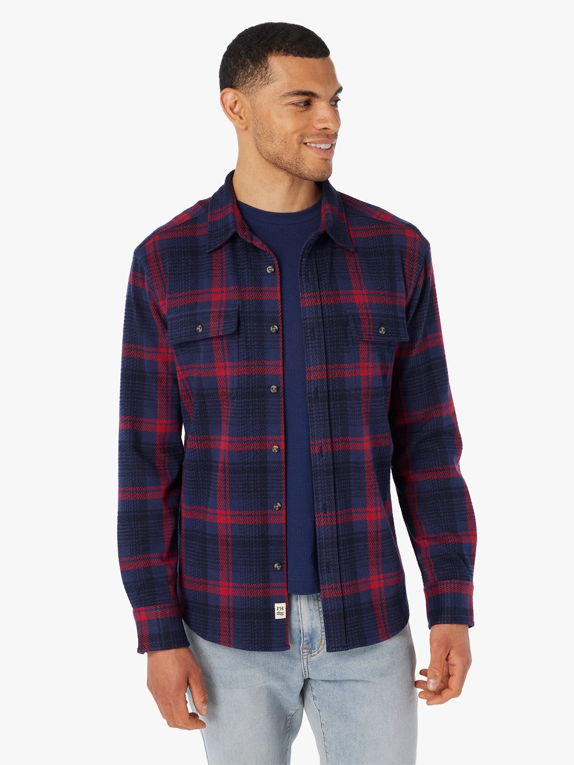 Dunewood Flannel | Red Blue Plaid