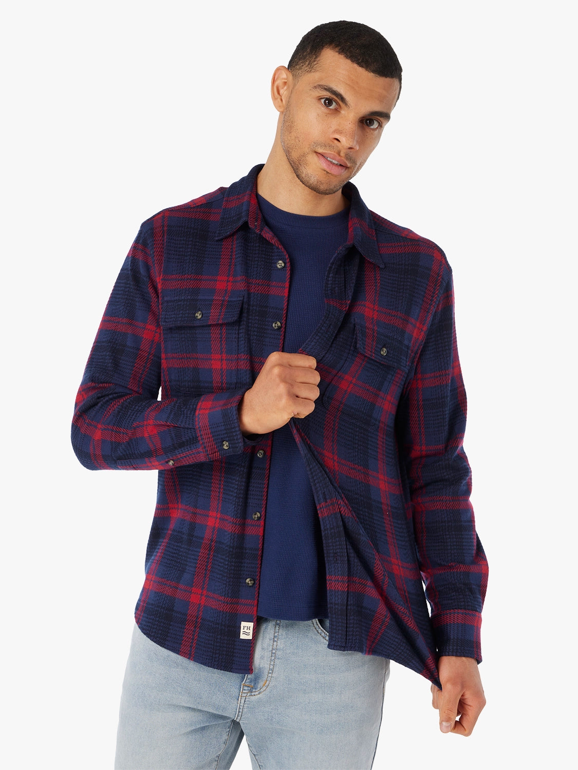 Dunewood Flannel | Red Blue Plaid