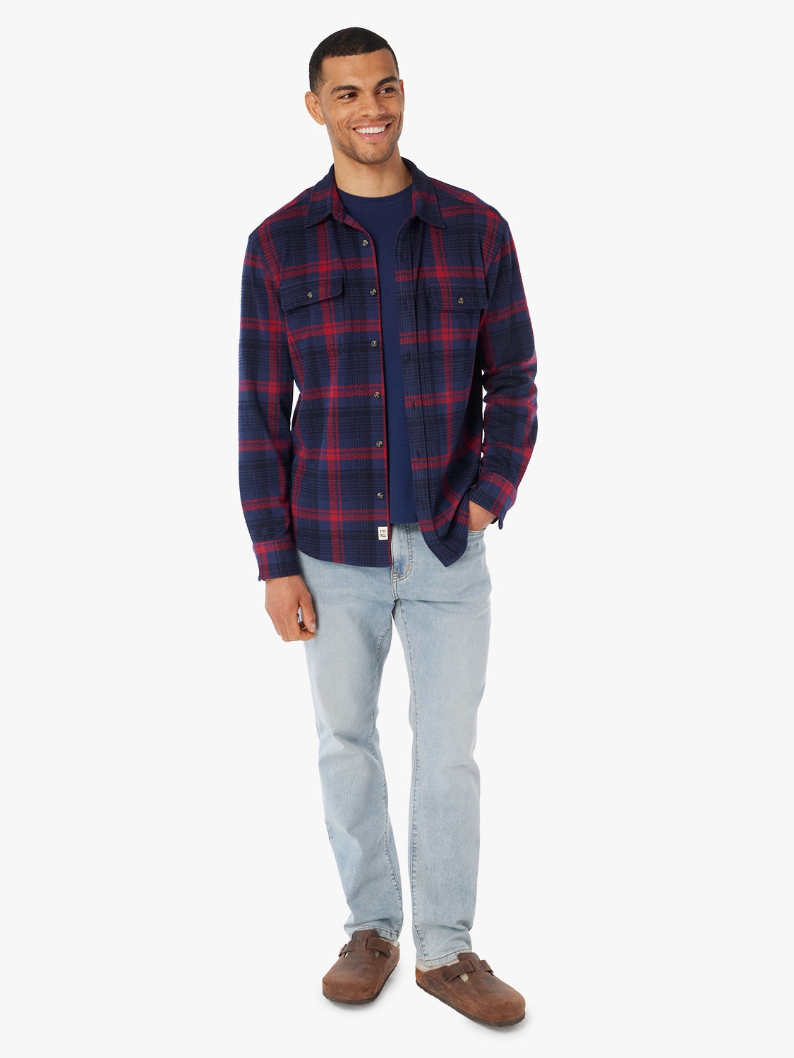 Dunewood Flannel | Red Blue Plaid