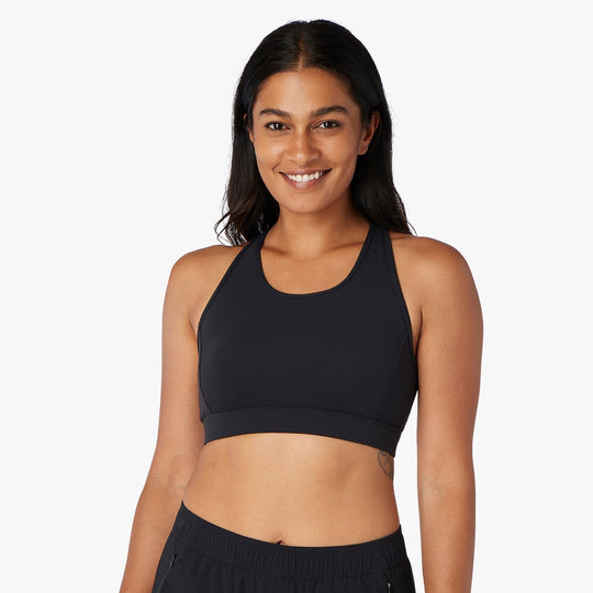 Hosiery Plain Ladies Black Sports Bra ( many colours are available