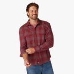 Thumbnail 3 of dark-red-plaid-dunewood-flannel
