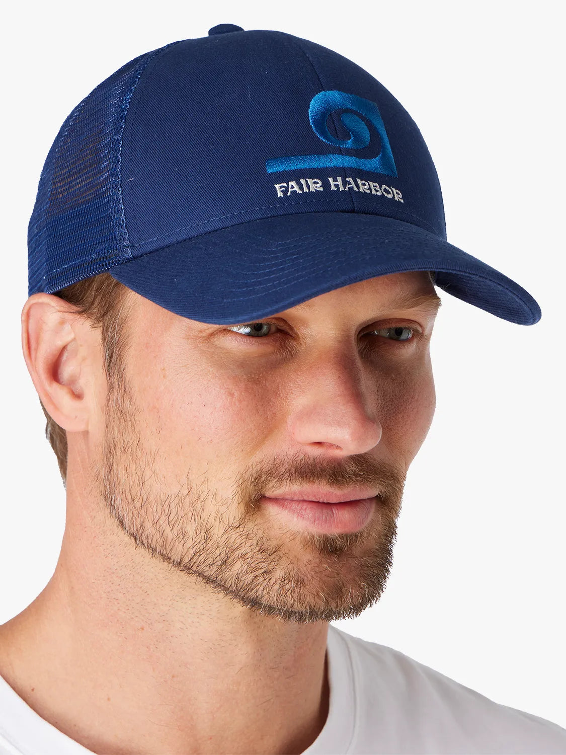 Maritime Trucker Hat | Navy Wave