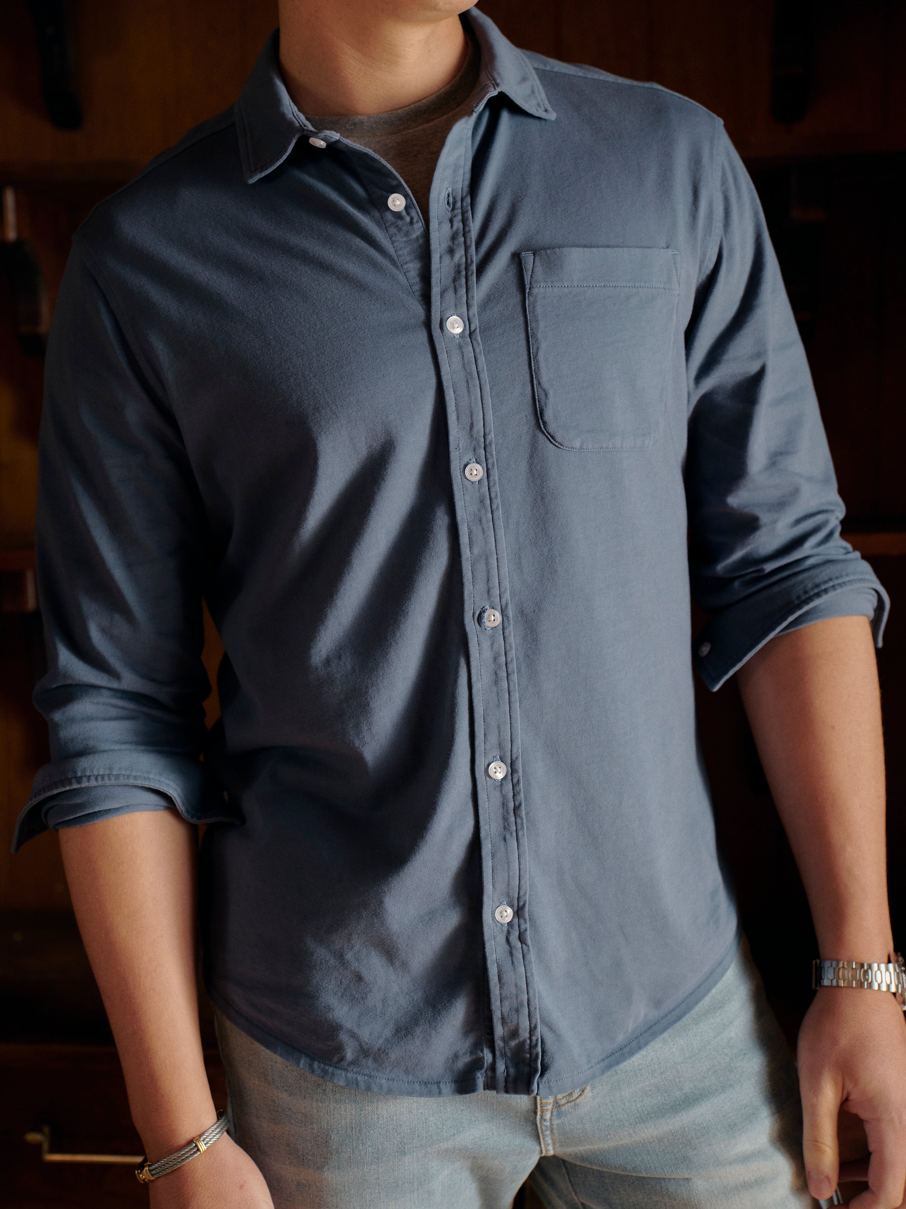 Saltaire Long-Sleeve Shirt | Black