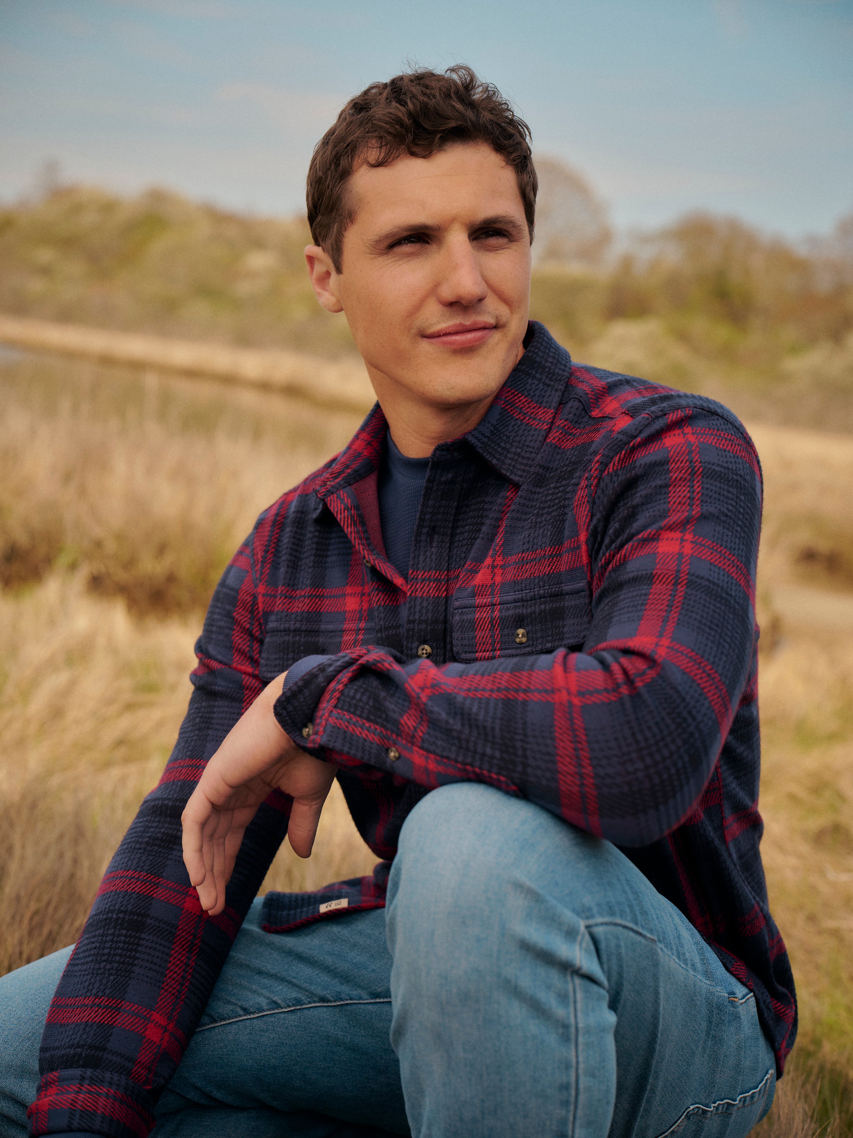 Dunewood Flannel | Red Blue Plaid