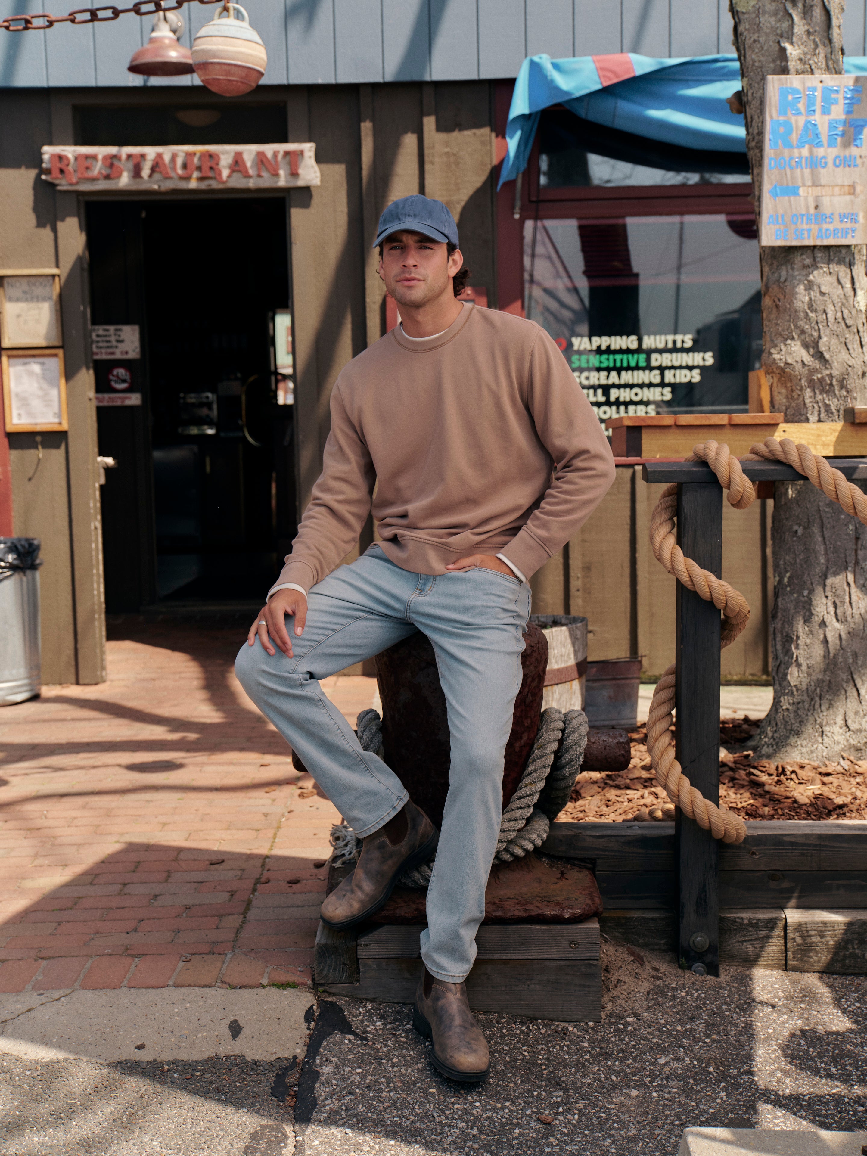 Saltaire Crewneck | Oak