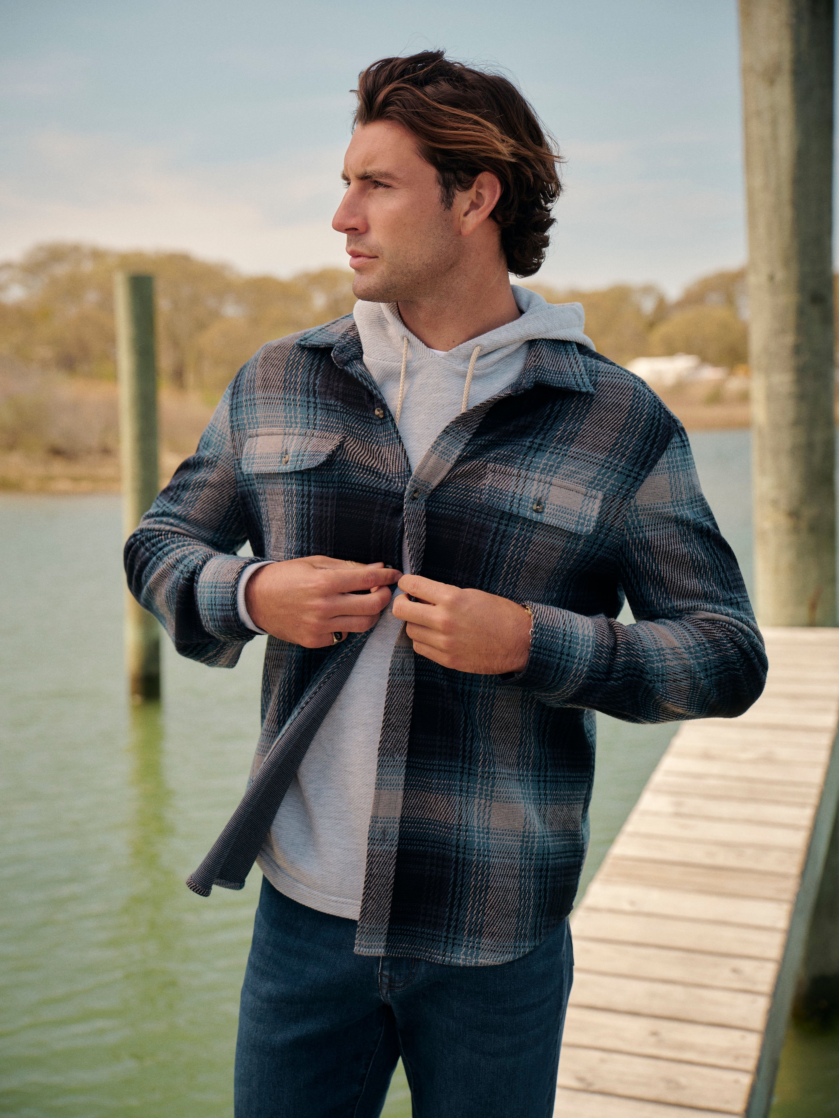 Dunewood Flannel | Wave Wash Plaid