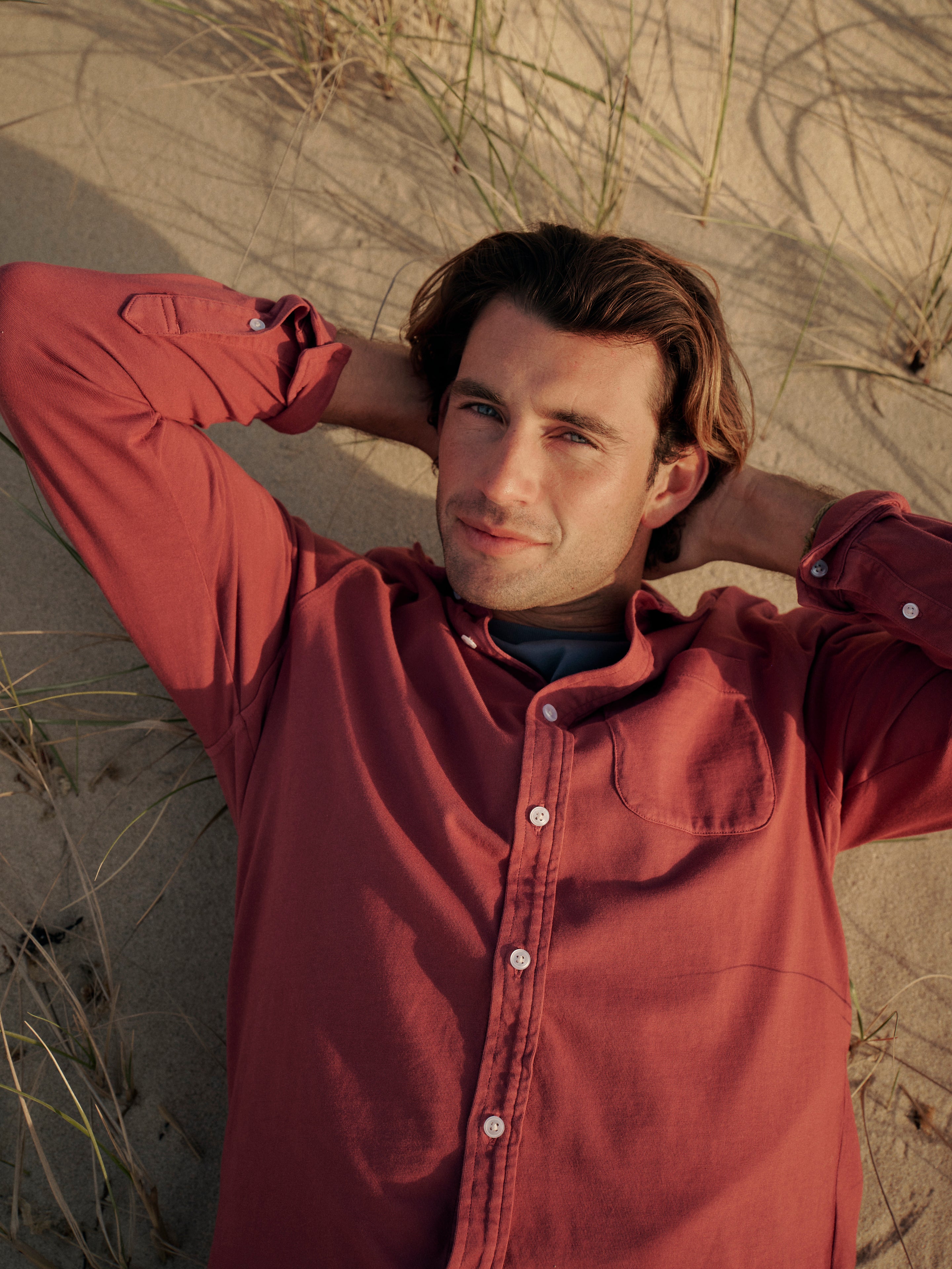 Saltaire Long-Sleeve Shirt | Red