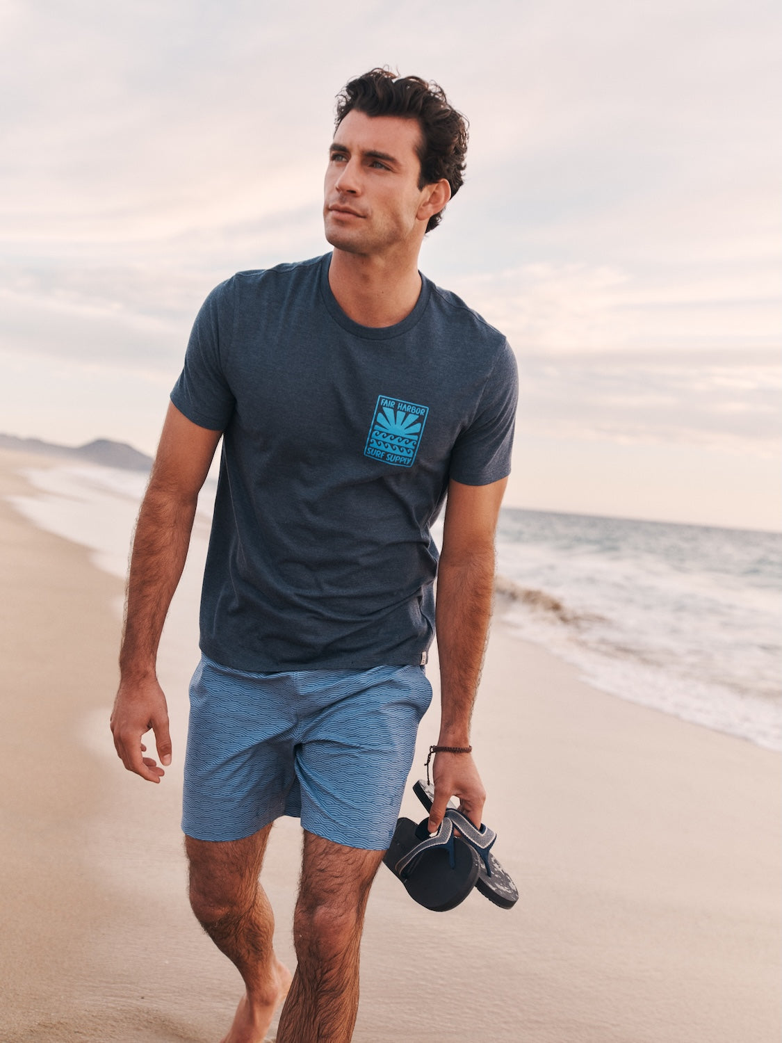 Kismet Tee |  Navy Sun Rays Surf Supply