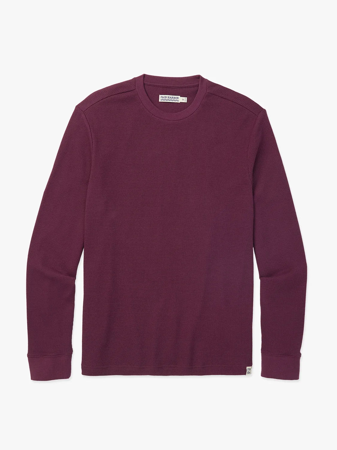 Hudson Waffle Crew | Burgundy