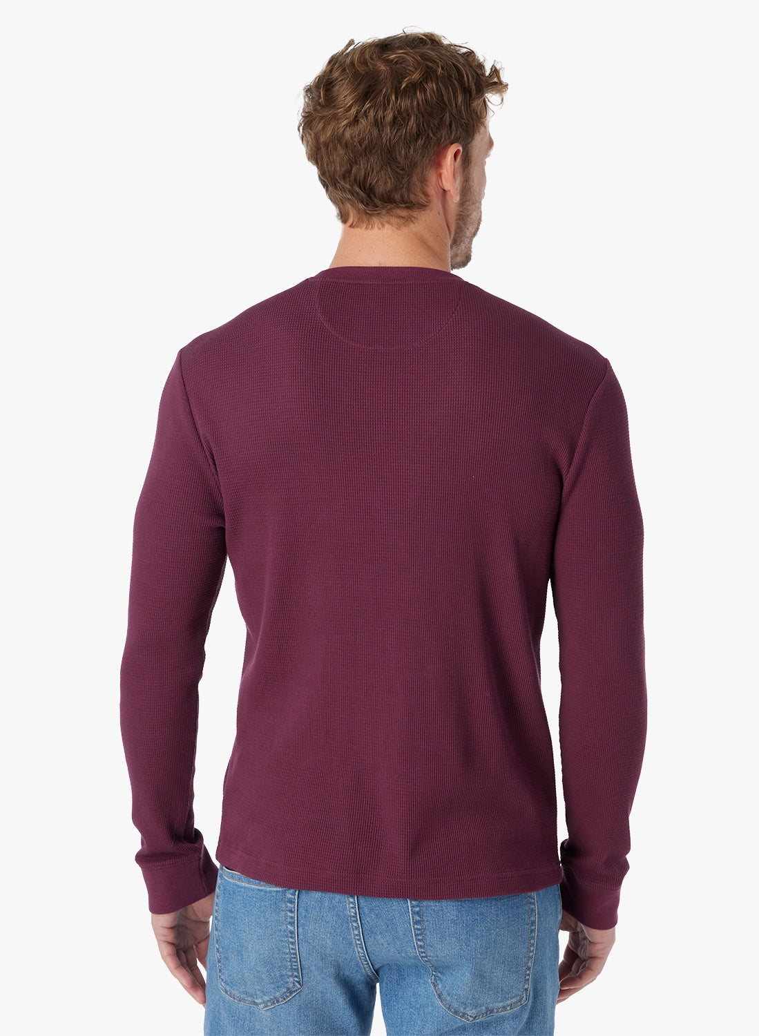 Hudson Waffle Crew | Burgundy