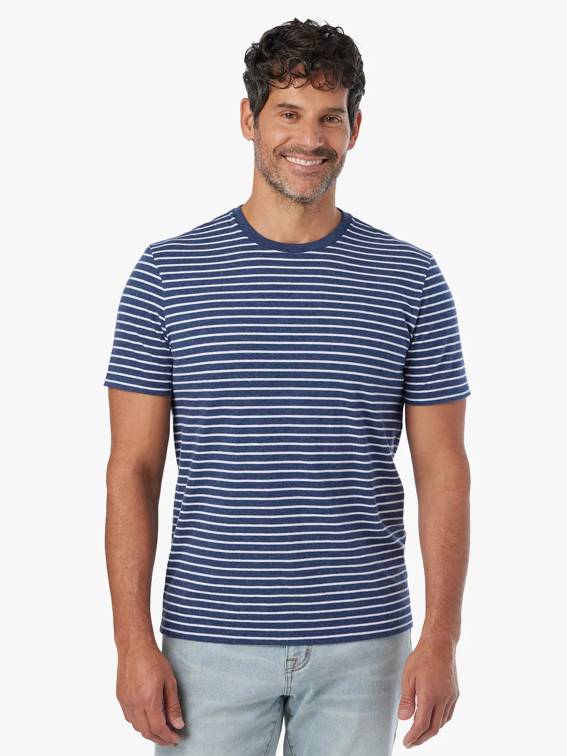 Kismet Tee | Navy Sailing Stripe