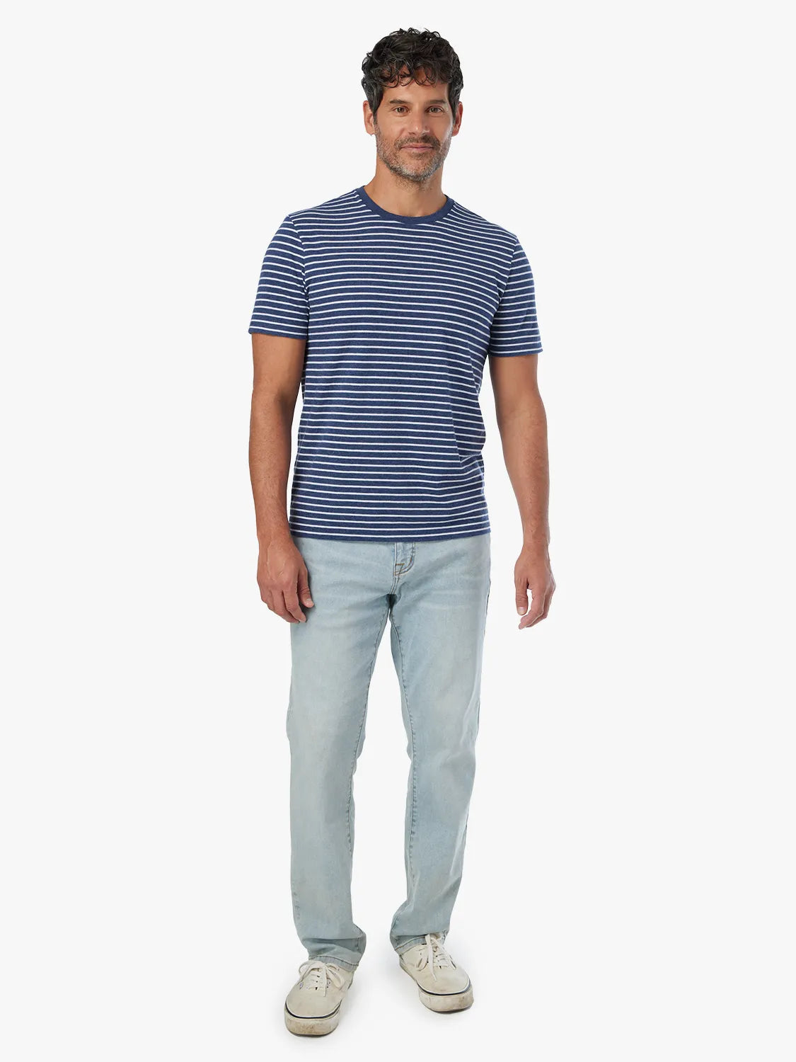 Kismet Tee | Navy Sailing Stripe