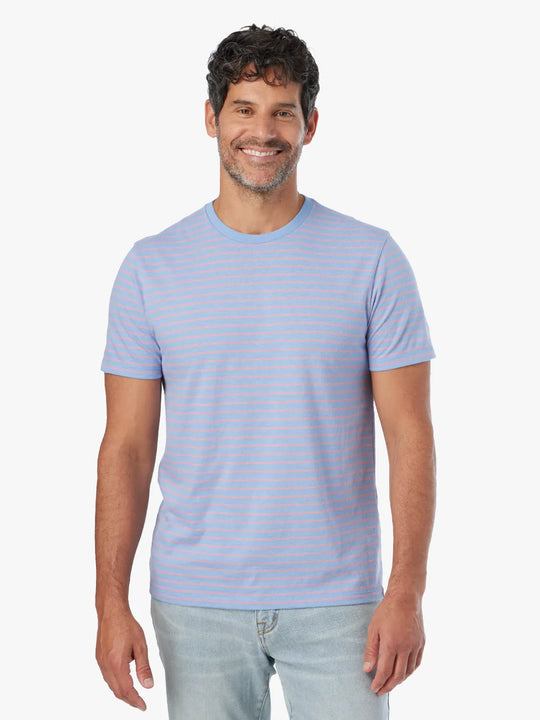 Kismet Tee | Light Blue Sailing Stripe