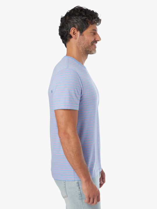 Kismet Tee | Light Blue Sailing Stripe