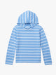 Kids SeaBreeze Hoodie | Light Blue Nautical Stripe