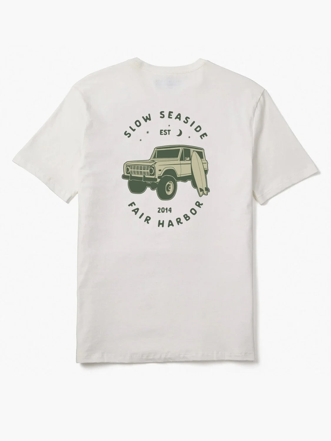 Kismet Tee |  White Slow Seaside Bronco