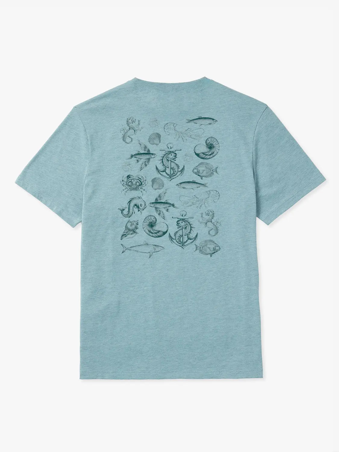 Kismet Tee | Heather Green Sea Creatures
