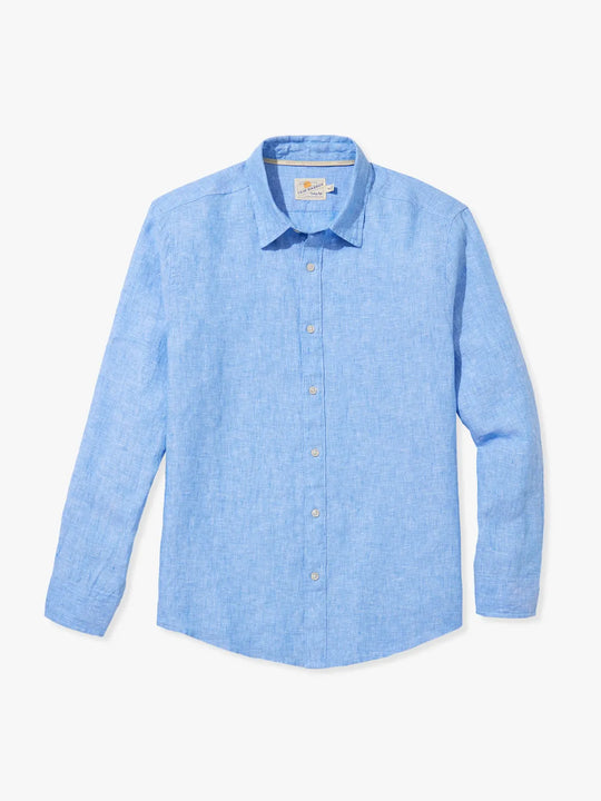 The Island Linen Shirt | Wave Blue