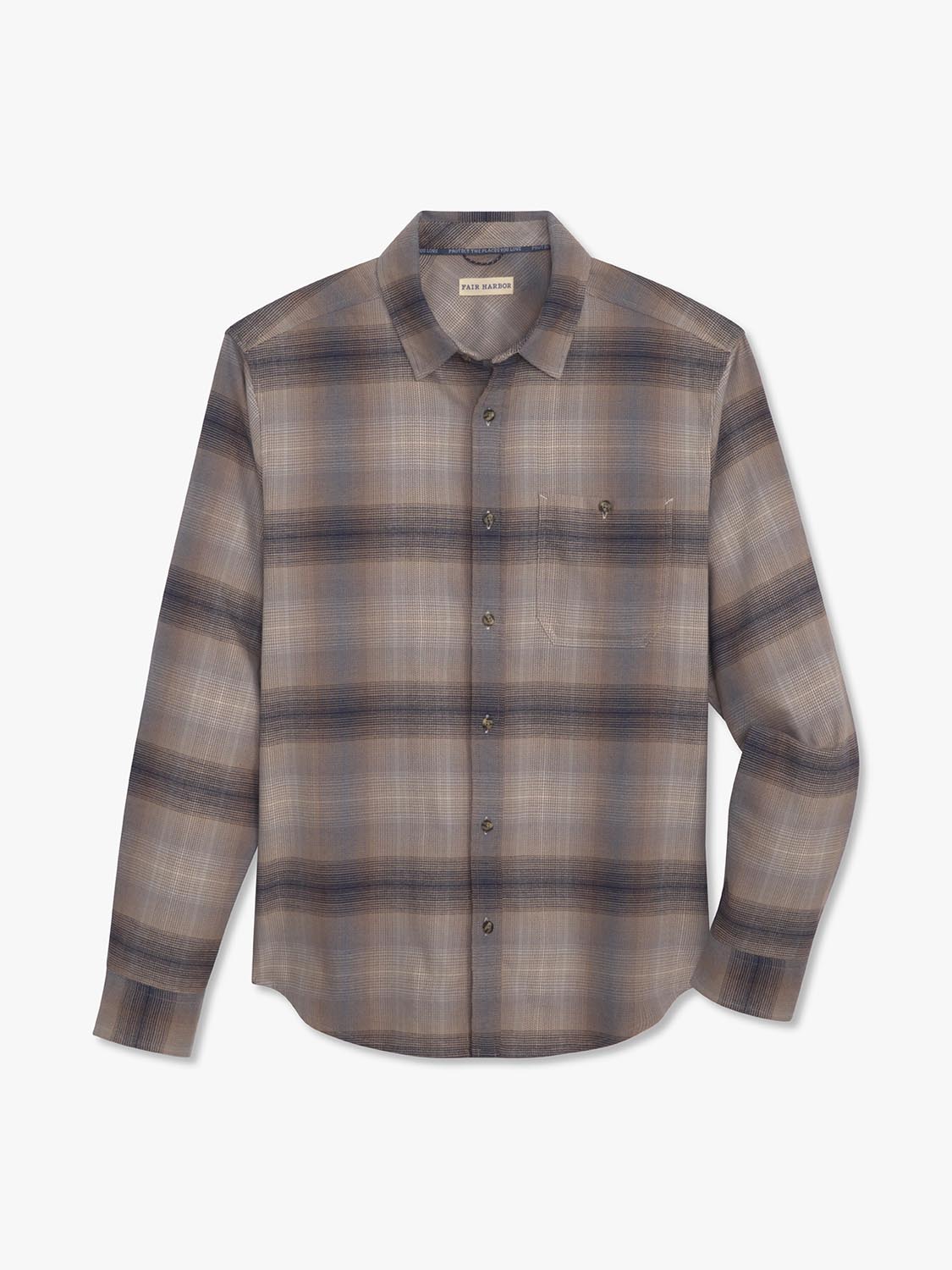 Seaside Lightweight Flannel Shirt | Sand Ombre