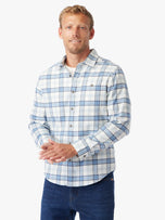 Thumbnail 2 of The Lightweight Seaside Flannel | Blue Wharf Plaid