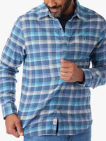 Thumbnail 4 of The Lightweight Seaside Flannel | Blue Waves Plaid