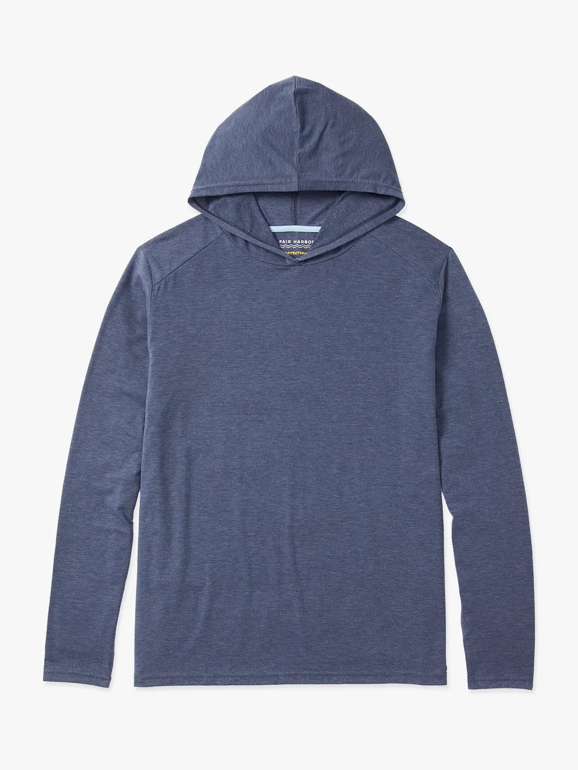Navy blue seabreeze hoodie on a white background
